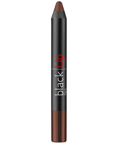 Shop Black Up 2-in-1 Matte Lip Pencil In Jumm Chocolate Brown