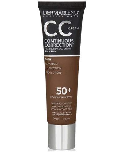 Shop Dermablend Continuous Correction Cc Cream Spf 50+ In Brown