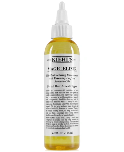 Shop Kiehl's Since 1851 Magic Elixir Hair Restructuring Concentrate, 4.2-oz. In No Color