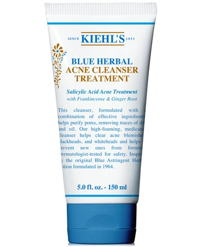 Shop Kiehl's Since 1851 Blue Herbal Acne Cleanser Treatment, 5-oz. In No Color