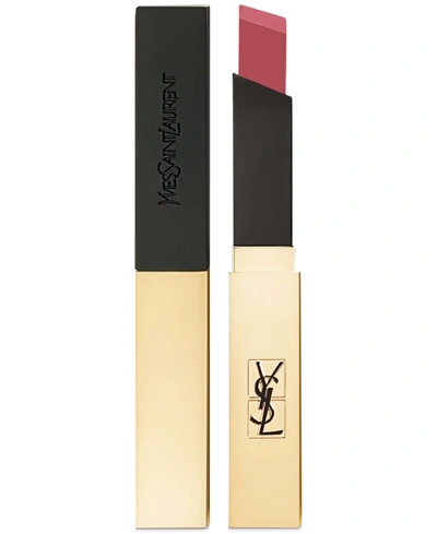 Shop Saint Laurent Rouge Pur Couture The Slim Matte Lipstick In Nu Incongru (rosey Nude)