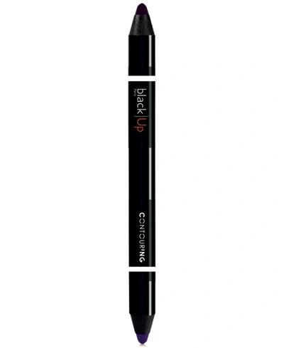 Shop Black Up Ombre Lips Double-ended Contour Pencil In Contl Black And Purple