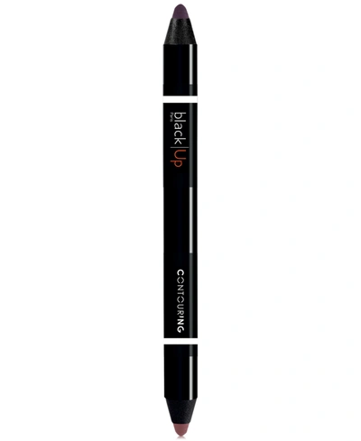Shop Black Up Ombre Lips Double-ended Contour Pencil In Contl Fig And Gray Nude