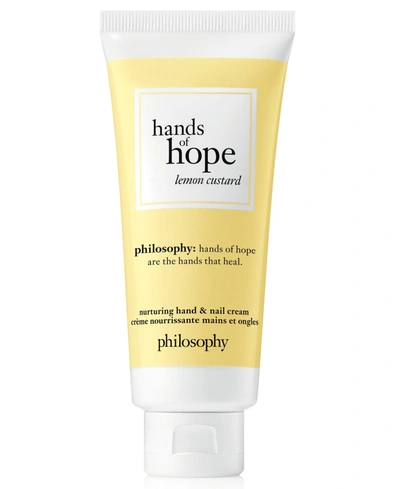 Shop Philosophy Hands Of Hope Hand Cream In Lemon Custard