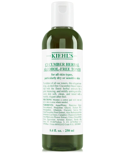 Shop Kiehl's Since 1851 Cucumber Herbal Alcohol-free Toner, 8.4-oz. In No Color