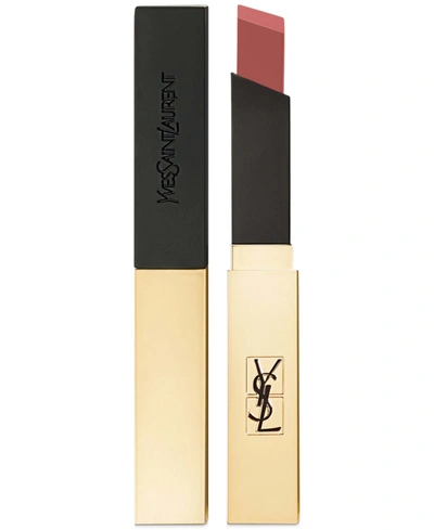 Shop Saint Laurent Rouge Pur Couture The Slim Matte Lipstick In Ambiguous Beige (pink Beige)
