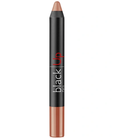 Shop Black Up 2-in-1 Matte Lip Pencil In Jumm Caramel