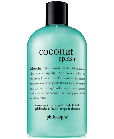Shop Philosophy Coconut Splash 3-in-1 Shampoo, Shower Gel And Bubble Bath, 16-oz. In No Color