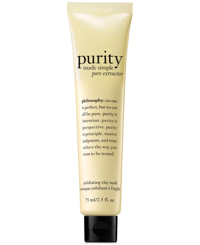 Philosophy Di Lorenzo Serafini Purity Made Simple Pore Extractor Exfoliating Clay Mask, 2.5 oz