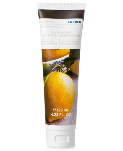 Korres Elasti-smooth Basil Lemon Body Butter, 4.23-oz.