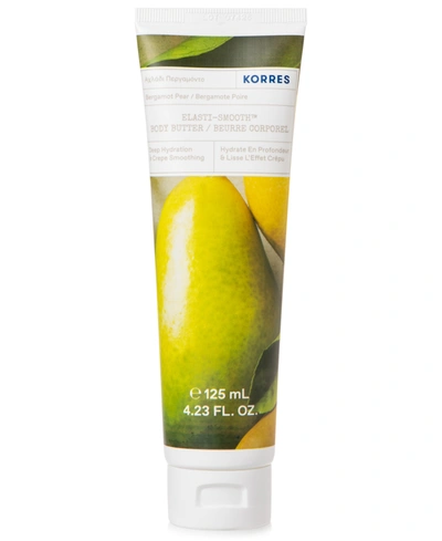 Shop Korres Elasti-smooth Bergamot Pear Body Butter, 4.23-oz.