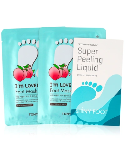 Shop Tonymoly 3-pc. I'm Lovely Peach Foot Mask Set