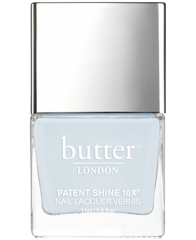 Shop Butter London Patent Shine 10x Nail Lacquer In Candy Floss (soft Powder Blue Crème)