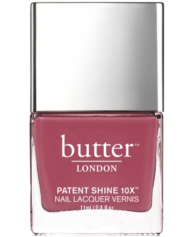 Shop Butter London Patent Shine 10x Nail Lacquer In Dearie Me (cool Rose Crème)