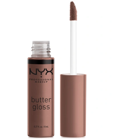 Shop Nyx Professional Makeup Butter Gloss Non-stick Lip Gloss In Cinnamon Roll