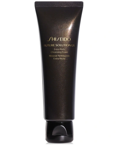 Shop Shiseido Future Solution Lx Extra Rich Cleansing Foam, 4.7 Oz.