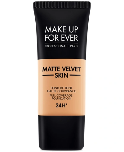 Shop Make Up For Ever Matte Velvet Skin Full Coverage Foundation In Y - Golden Sand