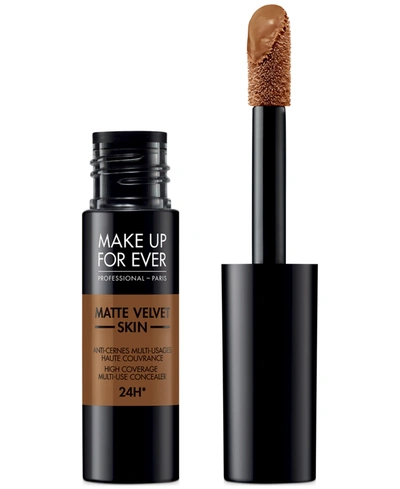 Shop Make Up For Ever Matte Velvet Skin High Coverage Multi-use Concealer In . - Warm Amber