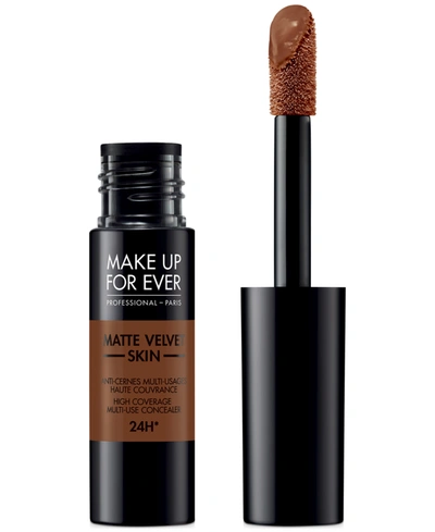 Shop Make Up For Ever Matte Velvet Skin High Coverage Multi-use Concealer In .-chestnut