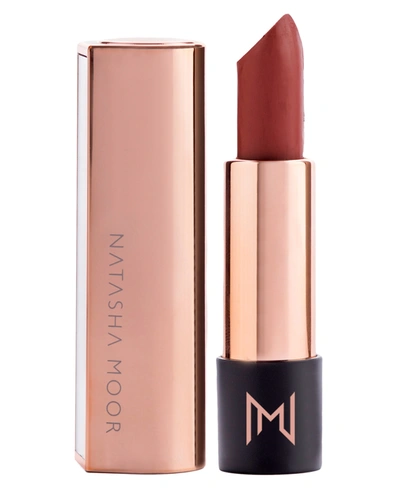 Shop Natasha Moor Silk Suede Lipstick In Titan