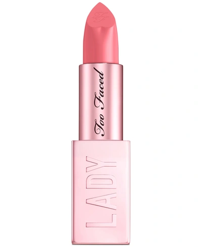 Shop Too Faced Lady Bold Cream Lipstick In Hype Woman (warm Mauve Pink)