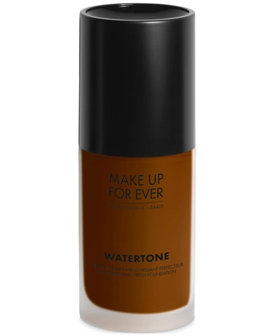 Shop Make Up For Ever Watertone Skin-perfecting Foundation In Brown