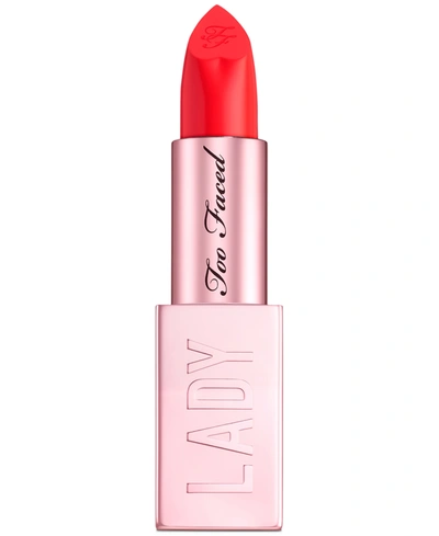Shop Too Faced Lady Bold Cream Lipstick In You Do You (vivid Coral)