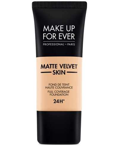 Shop Make Up For Ever Matte Velvet Skin Full Coverage Foundation In Y - Ivory Beige