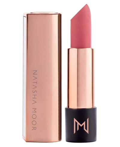 Shop Natasha Moor Silk Suede Lipstick In Muse