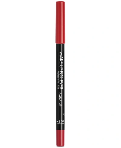 Shop Make Up For Ever Aqua Lip Waterproof Liner Pencil In C - Red