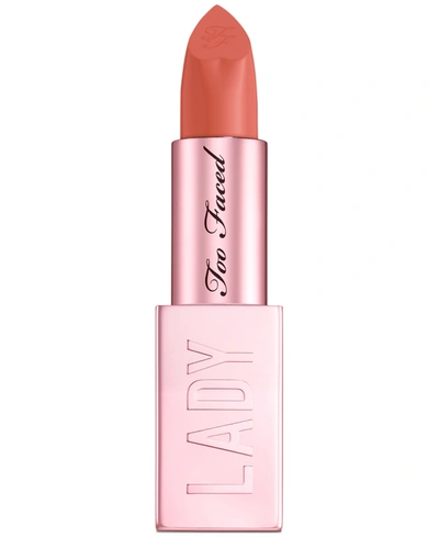 Shop Too Faced Lady Bold Cream Lipstick In Comeback Queen (warm Cinnamon Rose)