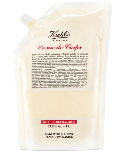 Shop Kiehl's Since 1851 Creme De Corps Body Lotion With Cocoa Butter Refill, 33.8-oz. In No Color