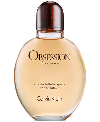 Shop Calvin Klein Men's Obsession Eau De Toilette Spray, 2.5-oz.