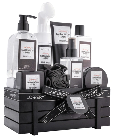 Shop Lovery Sandalwood Oak Spa Kit, Bath And Body Care Gift Set, 10 Piece