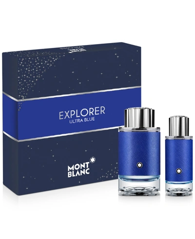 Shop Mont Blanc Men's 2-pc. Explorer Ultra Blue Gift Set