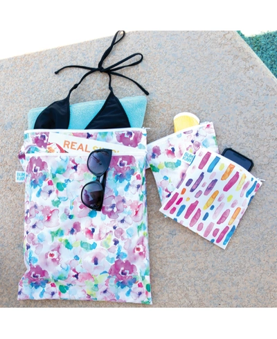 Shop Bumkins Baby Girls Essential Waterproof Wet And Dry Bag In Watercolors