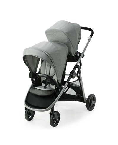 Shop Graco Ready2grow Lx 2.0 Double Stroller In Light Pastel Gray