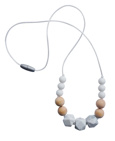 Shop Tiny Teethers Designs 3 Stories Trading Tiny Teethers Infant Silicone Teething Necklace For Mom And Baby In White
