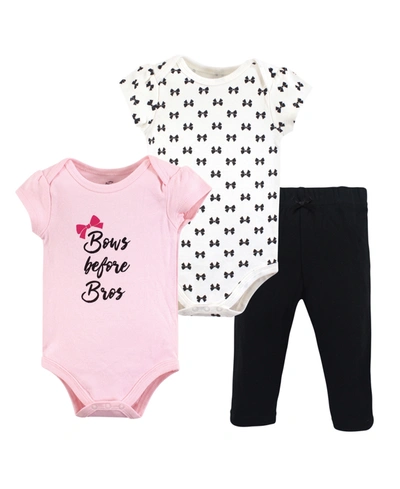 Shop Little Treasure Baby Girl 2-bodysuit And Pants Set In Pink