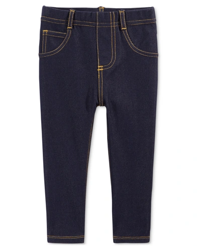 Shop First Impressions Toddler Girls Denim Jeggings, Created For Macy's In Indigo