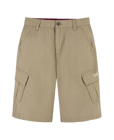 Shop Levi's Little Boys Relaxed Fit Adjustable Waist Cargo Shorts In Chili Pepper