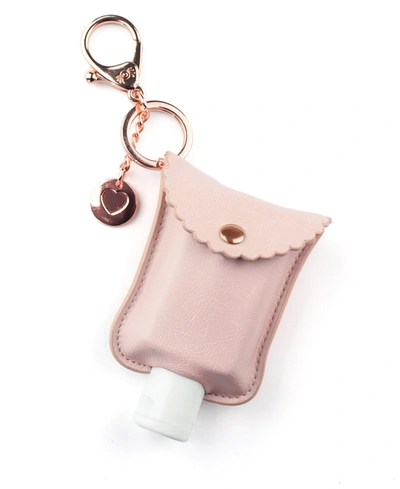 Shop Itzy Ritzy Cute And Clean Hand Sanitizer Clip Charm In Blush With Rose Gold-tone Hardware