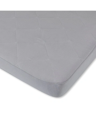 Shop Ely's & Co. Water Resistant Quilted Playard Pack N Play Sheet With Heat Protection In Gray