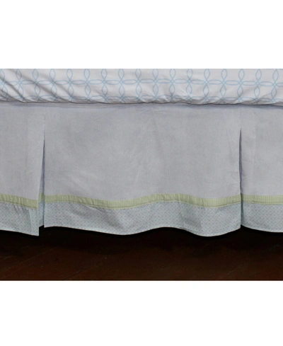 3 Stories Trading Nurture Blue Corduroy Dust Ruffle In Baby Blue