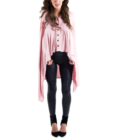 Shop Zalamoon Multi-wear Maternity Infinity Shawl In Light Pink