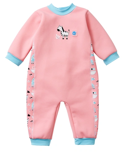 Shop Splash About Baby And Toddler Warm In One Wetsuit In Pink