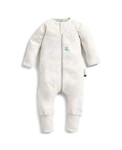 Shop Ergopouch Baby Boys And Girls 0.2 Tog Long Sleeve Pajamas In Grey Marle