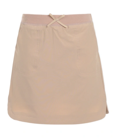 Nautica Little Girls Uniform Performance Scooter Shorts In Khaki