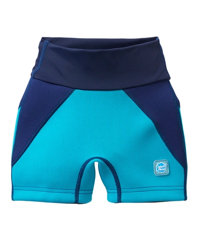 Shop Splash About Children's Jammers Incontinence Swim Shorts In Navy Jade