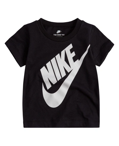 Shop Nike Little Boys Jumbo Futura Short Sleeves T-shirt In Black